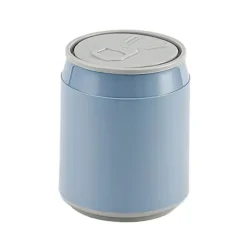 Mini skraldespand til bordplade, affaldsspand med tryklåg, 1,8 L / 0,47 Gal affald blue