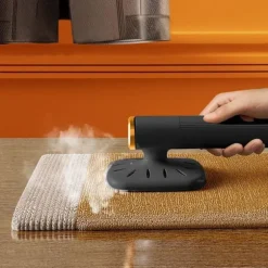 Mini Strygemaskine Håndholdt Dampstrygejern SORT Black
