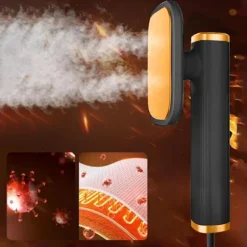 Mini Strygemaskine Håndholdt Dampstrygejern SORT Black