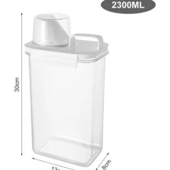 2300ML Opbevaring til vaskemiddel, Vaskemiddelbeholder Dosering Vaskemiddel Flydende vaskemiddel_yux