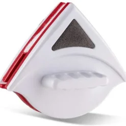 15-24mm Dobbeltsidet Magnetisk Rengøringsbørste, Vinduesrengøringsbørste, 1,3-2,5cm Dobbelt Glas Rengøringsværktøj (Rød)