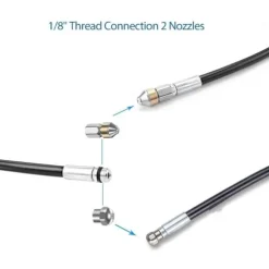 /NN/15m Rørrenser til Kärcher Højtryksrenser Bredere Professionel rørkompatibel K2-K7/HD/HDS 180bar 60c °