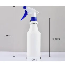 16oz Plastik Sprayflasker, Tomme og Genanvendelige til Rengøringsmidler, Vand, Bilpleje eller Badeværelse og Køkken, Kommerciel og Privat, 3 stk.