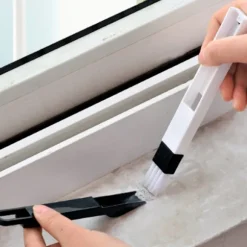 *2-pak 2 i 1 rengøringsbørste til vinduesåbninger, små ventilationsåbninger,*