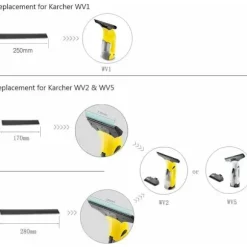 2-pak 280 mm vinduesskraber udskiftningsblade til Karcher WV2 WV5