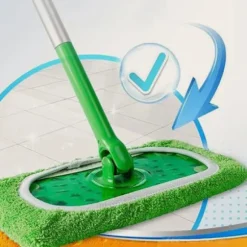 2-pak genanvendelige Swiffer mikrofiberklude, grøn 25x11,5cm