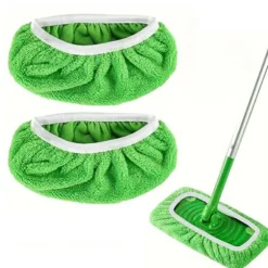 2-pak genanvendelige Swiffer mikrofiberklude, grøn 25x11,5cm