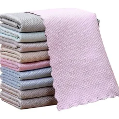 10-pak køkkenklude i mikrofiber, alsidige husholdningsklude i vaskbar mikrofiber, 30x40 cm-FM-