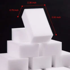 100-pak Magiske Svampe Ekstra Tykke Store og Langtidsholdbare Melamin Rensesvampe i Bulk - Multi Overflade Kraft Skrubber Skum Rensepuder -