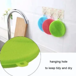 2-pak Silikone opvaskesvamp - Magnic Silikone Opvaskesvamp Multicolor