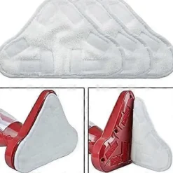6-pak Udskiftningspuder til dampmoppe til H2O X5, vaskbar mikrofiber, sikker velcro, sikker til flere gulvtyper (LGL)