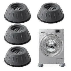 4-pak Vaskemaskine Skridsikre Fødder Pad Vibrationsdæmper Gummi Fod Pad
