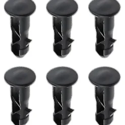 Par Hængselbolte Hængselstifter til Skraldespands låg Passer til 240/120/100/60l Udendørs Affaldsspande, 65mm X 18mm, Sort Plastik