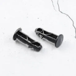 Par Hængselbolte Hængselstifter til Skraldespands låg Passer til 240/120/100/60l Udendørs Affaldsspande, 65mm X 18mm, Sort Plastik