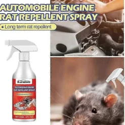 Pebermynteolie til rotter og bilmotorer, rottespary til forebyggelse, spray til forsvar af hjem og bilmotor