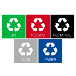 Plafor - Bin Sticker Sæt med 5 stk.