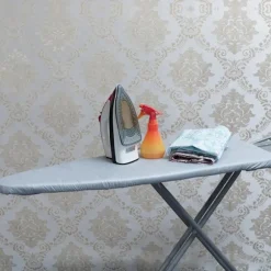 Polyester strygebrætbetræk Højtemperaturbestandigt dobbeltlags strygebrætbetræk Gray 130*50cm