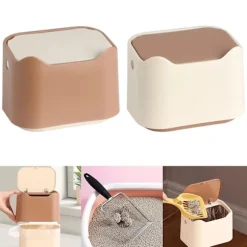 (Pow yeah!) Mini Bordplade Skraldespand Affaldskurv til Bordplade Ved Siden Af Kaffe 17.5x13x13.5cm