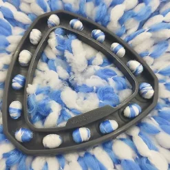 Qazx 2 stk rødt erstatningsmoppehoved, Universal 360 mikrofiberspinmoppe til gulvrengøring Asdf (hvid) White Mop Replacement Heads