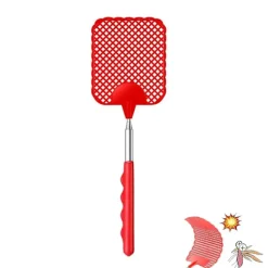 (rød)udtrækkelig fluesmækker, manuel skadedyrsbekæmpelse, manuel skadedyrsbekæmpelse med holdbart og robust teleskophåndtag