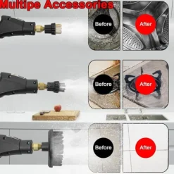 [RM]High-pressure 2500W steam cleaner with 3 brushes and 6 settings