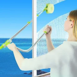 [RM]Telescopic Window Cleaner - U-shaped Squeegee - Easy Access - WELLNGS