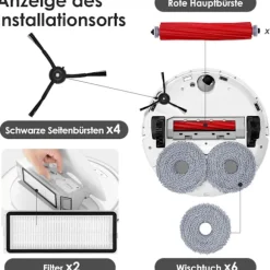 Roborock Qrevo S/Qrevo Pro/Qrevo MaxV Robotstøvsugertilbehør