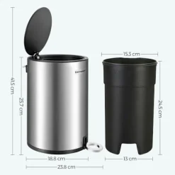 Rootz kosmetikspand - Opbevaringsspande - 3 liter kosmetikspand - Indvendig beholder med håndtag - Skraldespand - Lille kosmetikspand - Mini skraldesp | Fyndiq