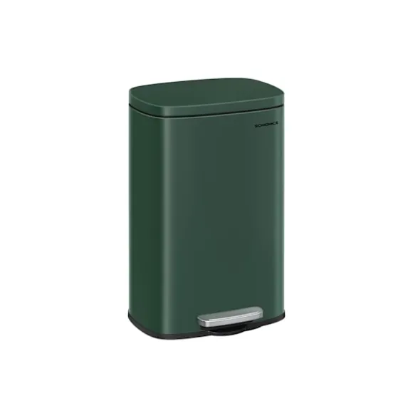 Rootz Vintage Green Steel skraldespand - Skraldespand - Affaldskurv - Stål- og plastkonstruktion - 43,2 cm x 37,1 cm x 63,2 cm