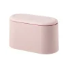 (Rosa) Bordsskräp med lock, Mini bordsskräp för kit, ZQKLA