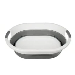 Sammenfoldelig Vasketøjskurv / Balje - Foldbar Kurv 25L Grey