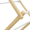 Sammenklappeligt tørrestativ – bambus og metal, 6 niveauer