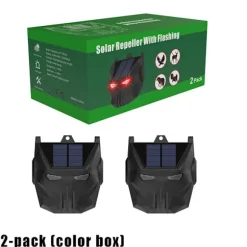 Solar Blinkende Dyreafskrækker (2-pak) - Hold Skadedyr Væk med Solenergi