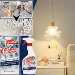 Sparkle Plenty Lysekrone Rengøring Drip Dry Spray Ingen Aftørring - Støvfjerner & Stribefrit Glasrensespray 1PCs