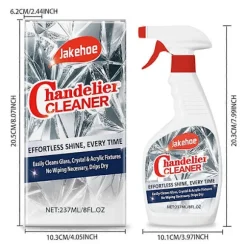 Sparkle Plenty Lysekrone Rengøring Drip Dry Spray Ingen Aftørring - Støvfjerner & Stribefrit Glasrensespray 1PCs