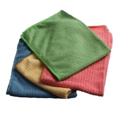 Sæt med 4 mikrofiber viskestykker, høj absorptionskapacitet, 30x40 cm