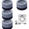 Støjreducerende fødder til vaskemaskine, 4 stk. vaskemaskinefødder, vibrationsdæmpende vaskemaskinepuder, skridsikre
