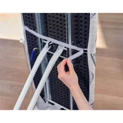 Strygebrædeovertræk Leifheit Perfect Steam L 71615, permeabelt overtræk til dampsystem, til strygebræt max. 140x45cm vitt och grått