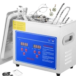 SucceBuy 3L Ultralydsrenser SUS304 Rustfrit Stål, Digital Timer til Varmelegeme, Professionel Ultralyds Smykkerenser