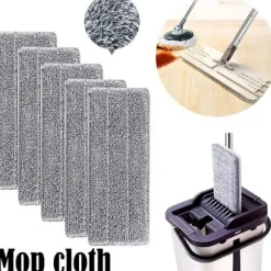 Super Absorberende Moppehoved Refills - Vaskbar Mikrofiber Husholdningsmoppehoved Rengøringspude Mikrofiber Vaskbar Rengøringsmoppe (10 stk)