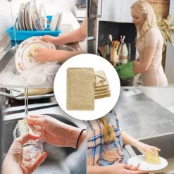 Svamp, vaskbar, genanvendelig, opvaskesvampe viskestykke