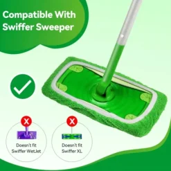 Swiffer Sweeper Mop-erstatningspuder, klude til Swiffer gulvmopper, genanvendeligt overtræk 2 st