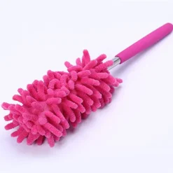 Teleskopisk mikrofiber Duster Udtrækkelig Rengøring Hjem Bil Cleaner Støvhåndtag Hot Pink