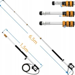 Teleskoplanse til Højtryksrenser 1,5-6,3M – 4000 PSI | Aluminium | 5 Dyser | Kompatibel med Karcher HD HDS