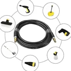 Til Karcher K2 K3 K4 K5 K6 K7 (6m) Højtryksrensere Vandrensning Højtryksudskiftningsslange Rengøringskit 6m/8m/10m/ db Quick Ends 15m