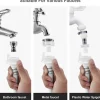 Tilløbsslange til vaskemaskine, let at installere vandtilløbsslangestik, holdbar vaskemaskineslange med stålhoveder, fortykket brudsikker