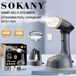 Tøjdamper, Garment Damper Tøj til Hjemmet, Kontoret, Rejser, Opgraderet 400ML Stor Kapacitet Vandtank, Rynkefjerner