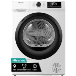 Tørretumbler - Hisense - DHQE900UWDC - Kapacitet 9 kg - 590x595x845 mm - 44 kg - Energiøkonomi