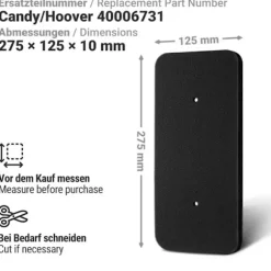 Tørretumblerfilter bomuldsfilter til Hoover Candy 40006731