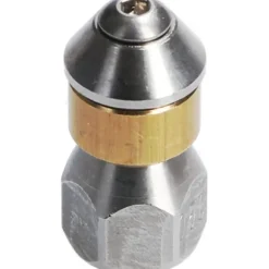 Trykspyler Rørrensningsdyse Roterende 1/8" IG Indløb, 3 x 0,8 mm - 050, Rustfrit Stål/Messing